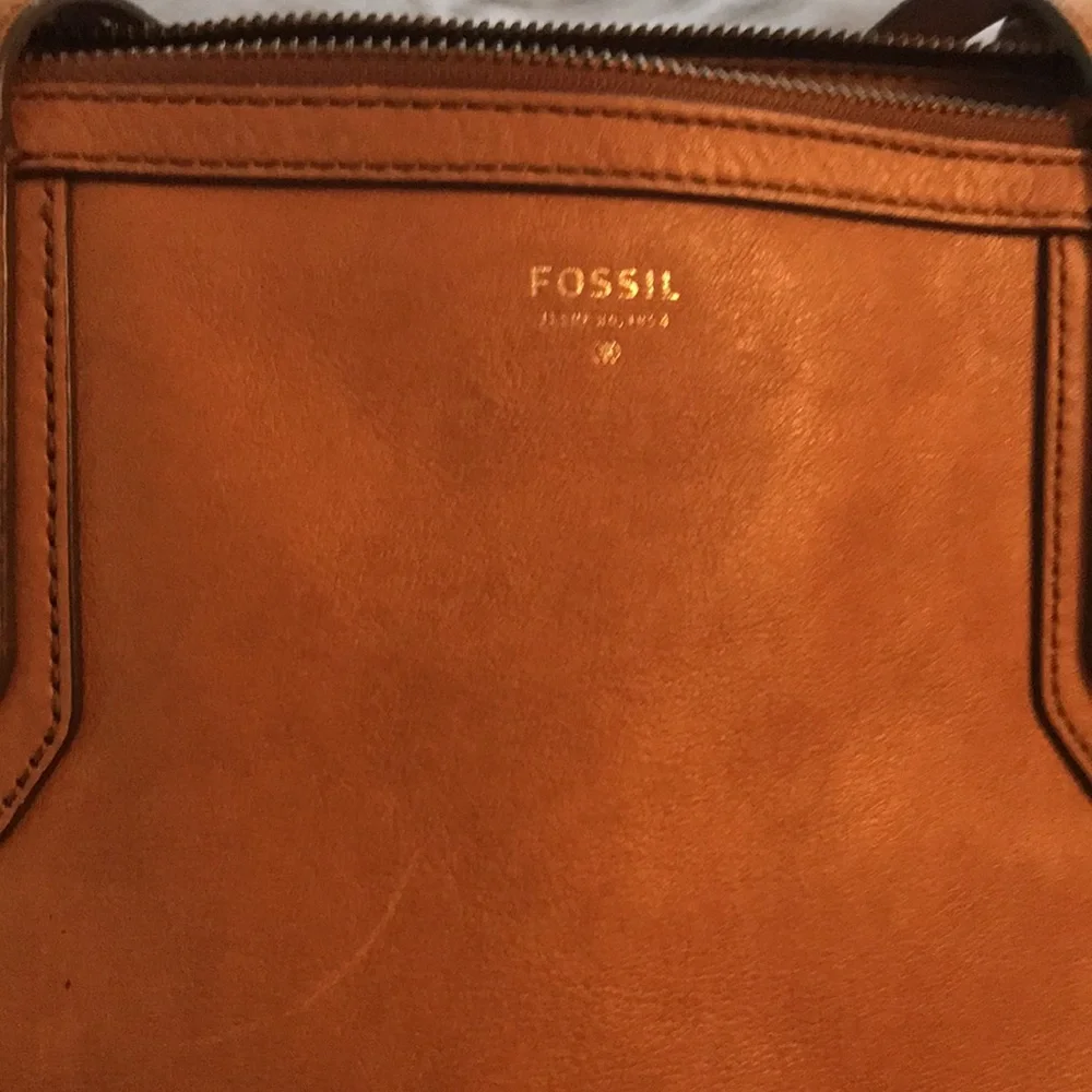 Tan Leather Fossil Bag - Picture 5 of 7